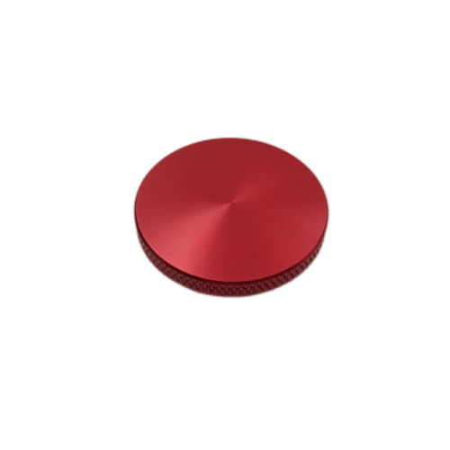 AL6061-T651 CNC Turned Part with Knurling and Anodized Chinese Red Finish