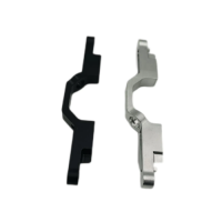 Brass H59 CNC Machined Part Four-Axis, Matte Black Anodized Finish
