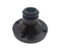 AL7075-T6 Precision Lathe Component with Black Anodizing